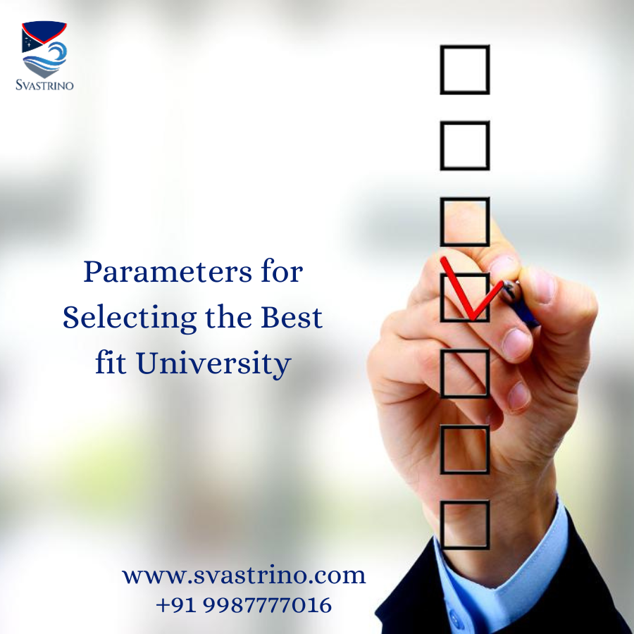 Parameters for Selecting the Best-Fit University